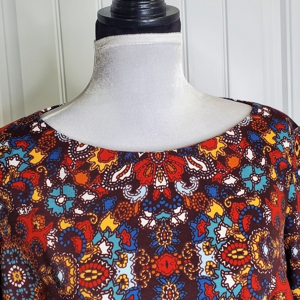 London Style Collection Print Dress. Sz 14 - Picture 5 of 11